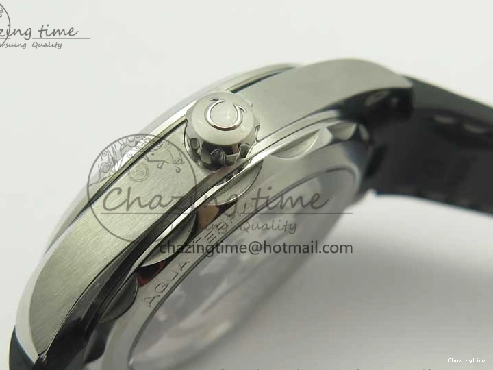 0312 Aqua Terra 150M Master Chronometers VSF 1:1 Best Edition Black Dial SS Hand on Black Rubber Strap A8900 Super Clone Unisex 8005